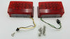 Pair LED Box Stop Turn Tail Trailer Camper RV Lights, (J-72 + J-72-L)