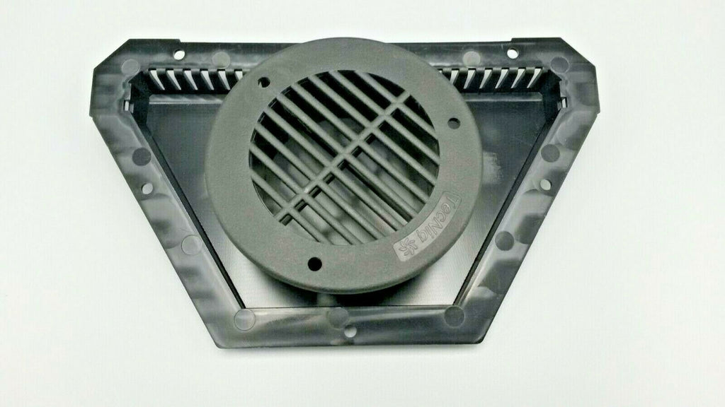 TecNiq Interior Round Black Flow Through Vent W/Exterior Black Flow Through Vent Trailer Horse Camper Toy Hauler (J00-0B00-KIT)