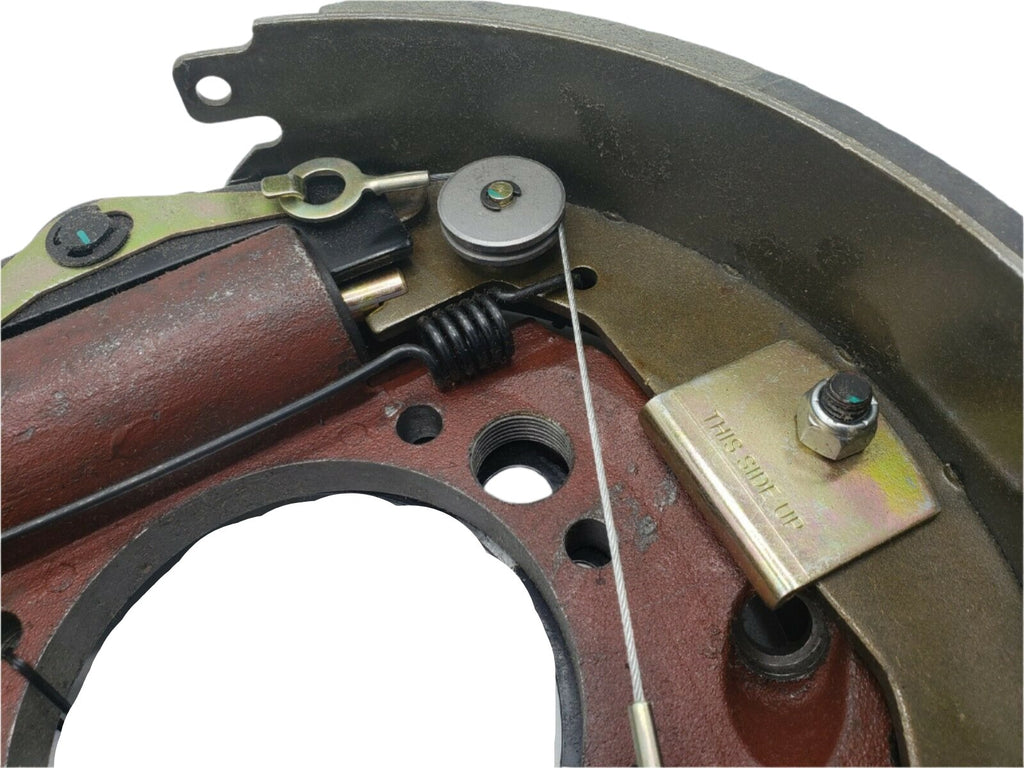 Left Hydraulic Brake Backing Plate 12-1/4 x 4 fits Dexter K23-404-00 10KHD 9-27  (77-A023-404)