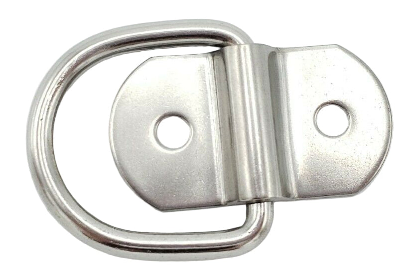 3/16" Stainless Steel Tie Down Lashing D Rings 1000# Rated Trailer  (SS10)