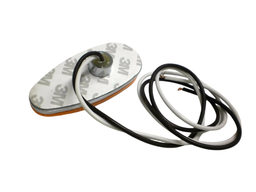 Amber LED Teardrop Marker Light Chrome Cab Roof Marker Clearance Light (J-315-A)