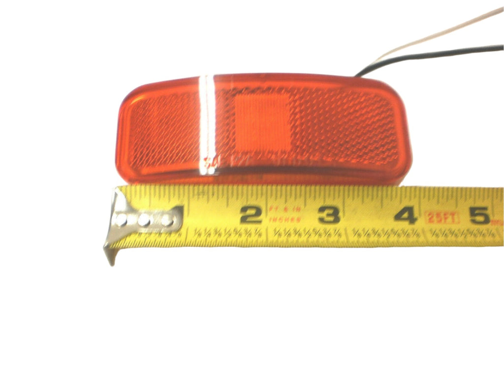 1.5"x4" Red Incandesant Clearance Marker Side Light Optronics RV Trailer Camper (MC-44RB)