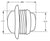 3/4" Red Clear Innovative Grommet Clearance Marker Bullet LED Light Trailer  (219-4500-1)
