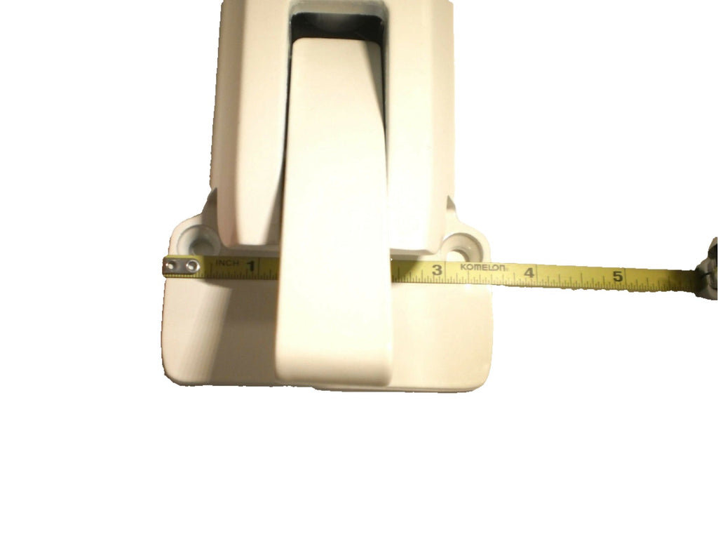 3 - White Locking Cargo Trailer Cambar Door Vise Lock Self Latching Keyed Alike (CBL-W-3X)