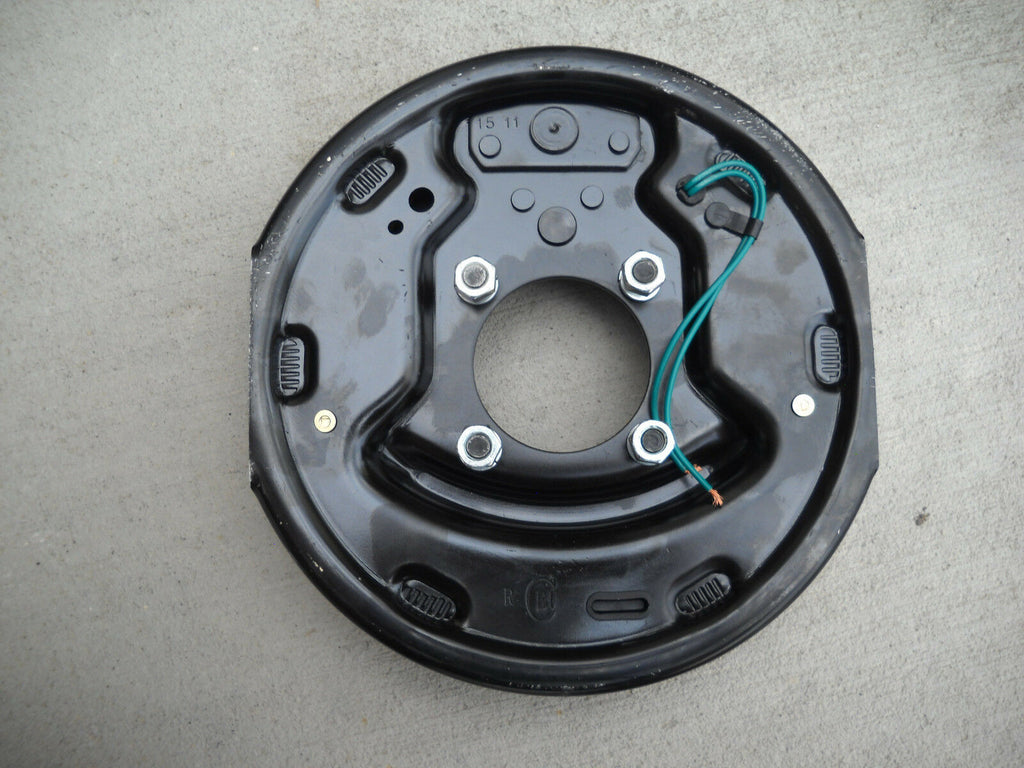 1- 5x5.5 3500# 5 Lug Brake Drum with 10" Electric Left Hand Backing Plate (94555-B-IMP-L)