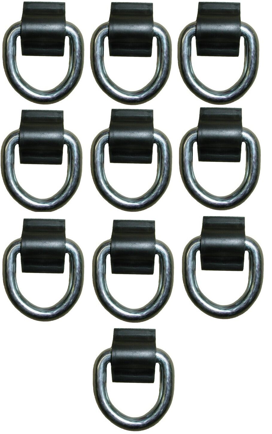 10 - 3/8" D Ring 5000# Weld On ATV Motorcycle Rope Tie Trailer Truck (WR15-LOTOF10)