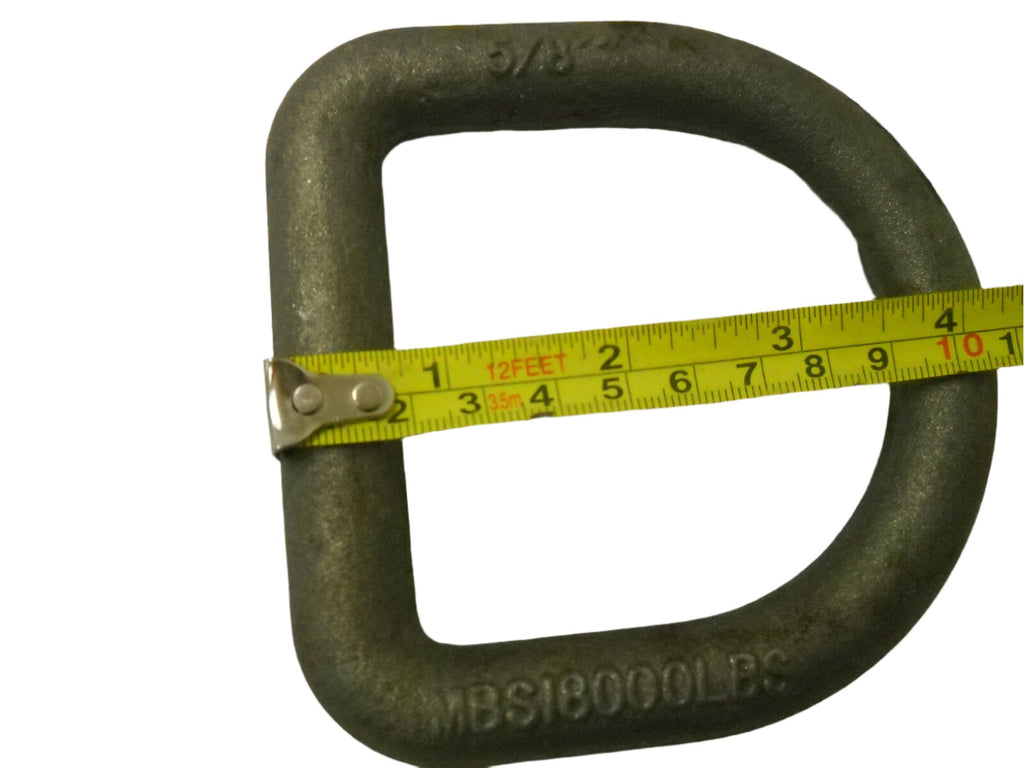 4 - 5/8" Forged Weld On D Ring Chain Tie Down 18,000 Rated Trailer Truck Rope (LRW1-LOTOF4)