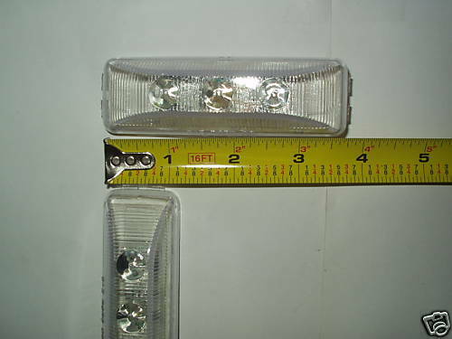 1 - Jammy 1x4" LED Rectangle Red "Snap In" Marker/Clearance Light Trailer (J-5765-RCK)