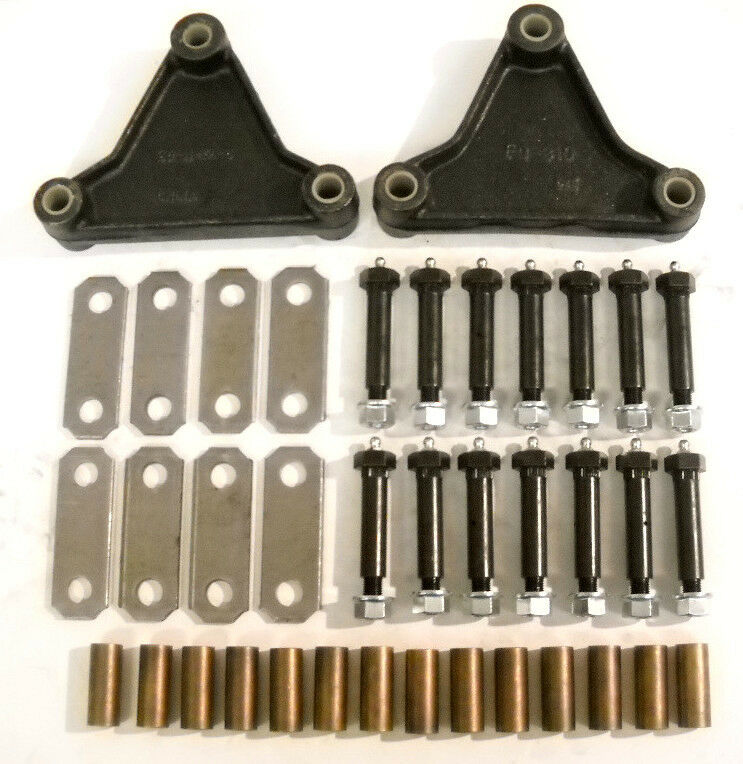 Tandem Axle Trailer Spring Suspension Rebuild Kit Tall Equalizers Bronze Wet Bolts (SRK-TA-WB-TE-3125-BB)