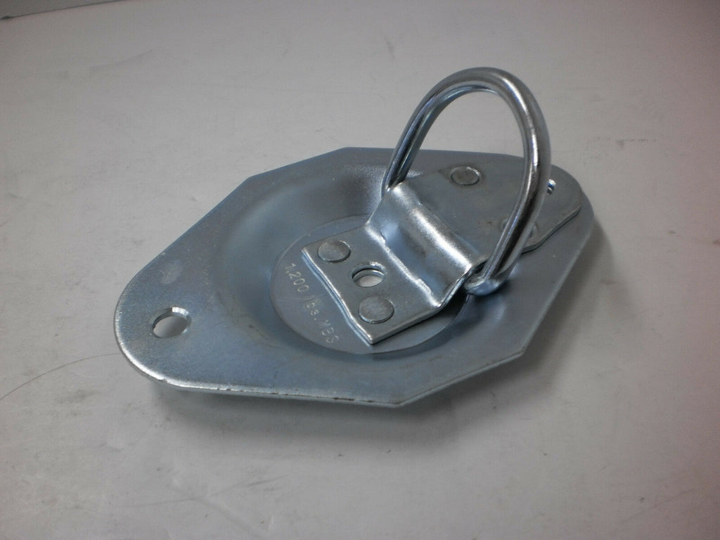 12 - 1/2" Recessed D Ring Rope Tie Down 1200# Rated Trailer ATV Snowmobile (RR01-LOTOF12)