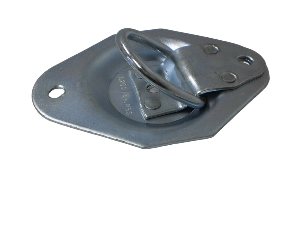 4 - Recessed D Ring tie Down rings 1200# Rated Trailer ATV Snowmobile Lawn Mower (RR01-LOTOF4)