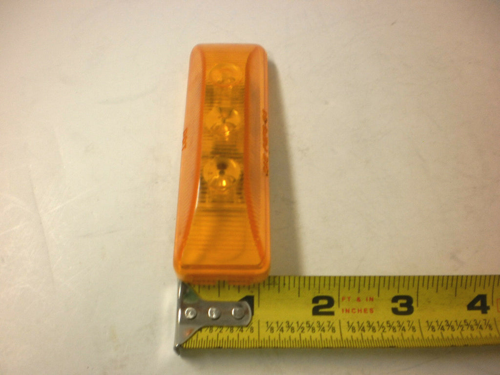 1 - Jammy 1x4" LED Rectangle Amber "Snap In" Marker/Clearance Light Trailer (J-5765-AK)