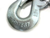 TWO - 5/16" Trailer Safety Chain w/ Forged Latch Hooks 10K (HL34-LOTOF2)