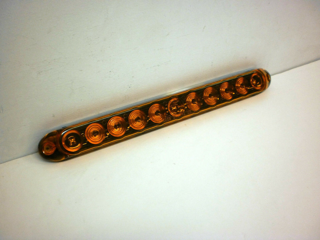 15" Slimline 3 LED Amber Lens ID Light Bar Trailer Truck RV 80 RV  (251-1100-1)