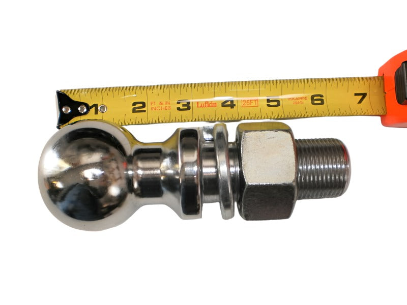 2-5/16" Trailer Hitch Ball 1.25" Shank Chrome 30K Heavy Duty Forged (EX70C-C)