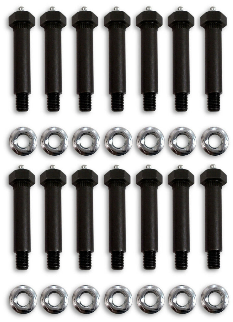 14- KIT - 3500# Trailer Axle Spring Shackle Grease Type Eye "wet" Bolt 9/16 x 3 (FA-7-187-KITX14)