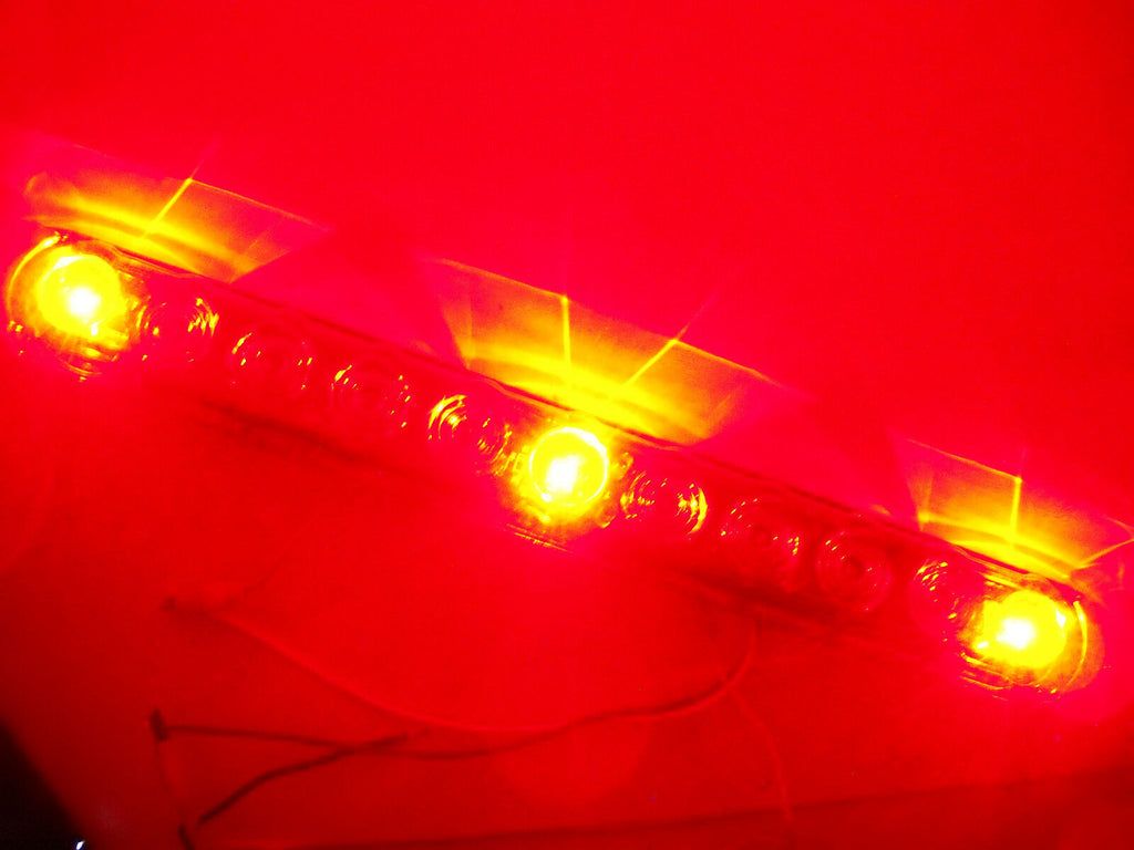 15" Slimline LED ID Light Bar Red Lens Innovative Truck Trailer Camper RV (251-4400-1)