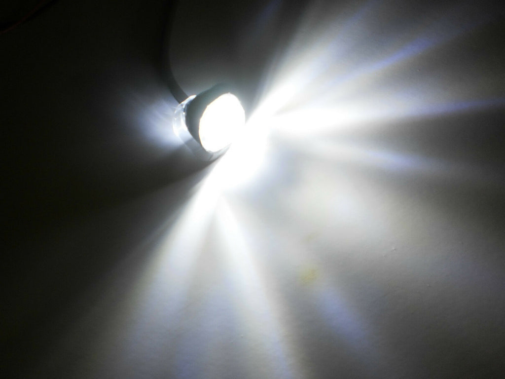 10- Maxxima 3/4" Mini 3 LED White Clear Bullet Light (M09300WCL-LOTOF10)