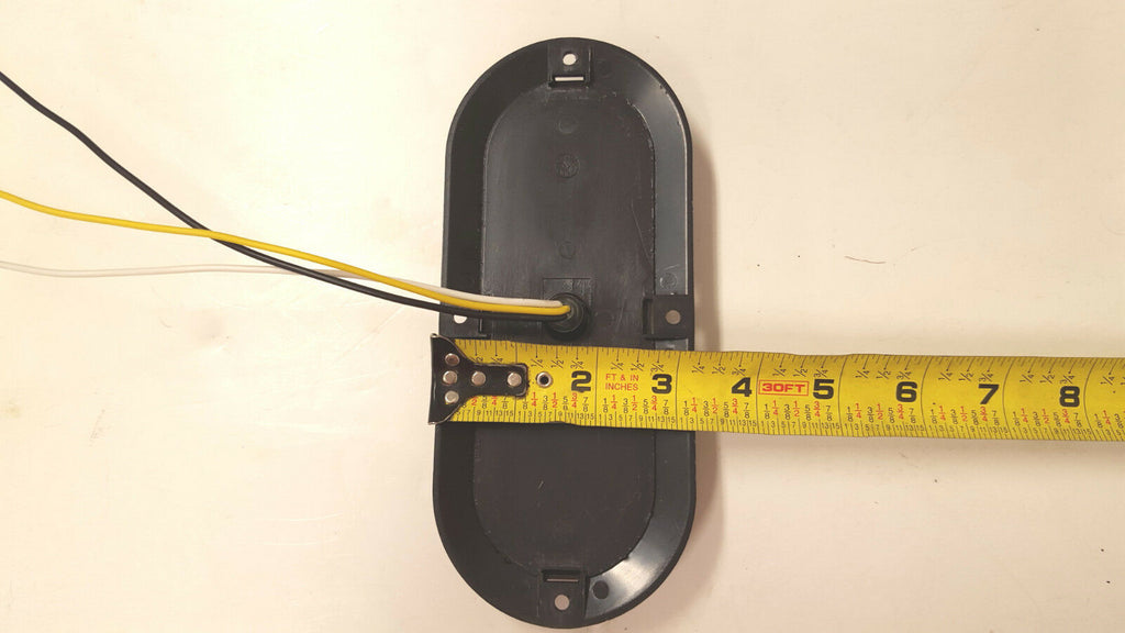 Two - 6” Oval Flange Surface Mount 10 LED Lens Amber Light Chrome Bezel Truck (J-66-FA + J-65-BZ-CLOTOF2)