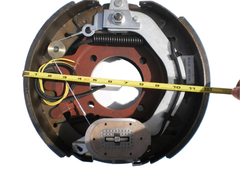 Pair 12-1/4 x 3-3/8 8000 Electric Trailer Backing Plate Brake Fits Dexter 4 Bolt 8K Axle (BK-8KE-SET)