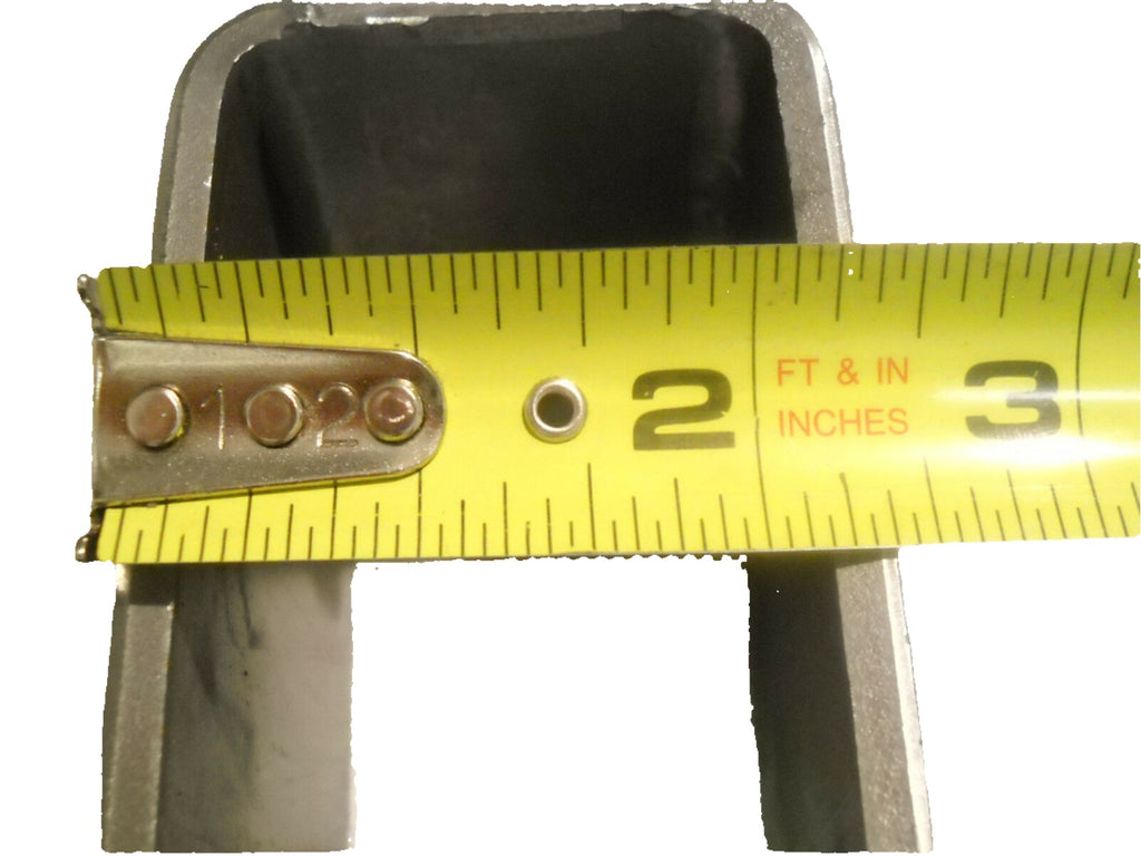 2- Steel Hangers 1.91" Wide 3.875" Height 3" Long Trailer Leaf Spring Axle (H-3.875-LOTOF2)