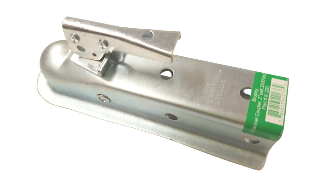 2" Bolt on Channel Tongue Coupler Trailer Coupler Hitch 2" Ball 3500# Rated (K220)