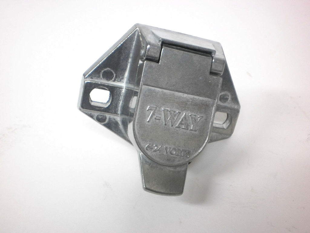 Truck End Plug 7 Way Pin RV Connector Light Plug for Cord Wire Camper Semi (R7CD)
