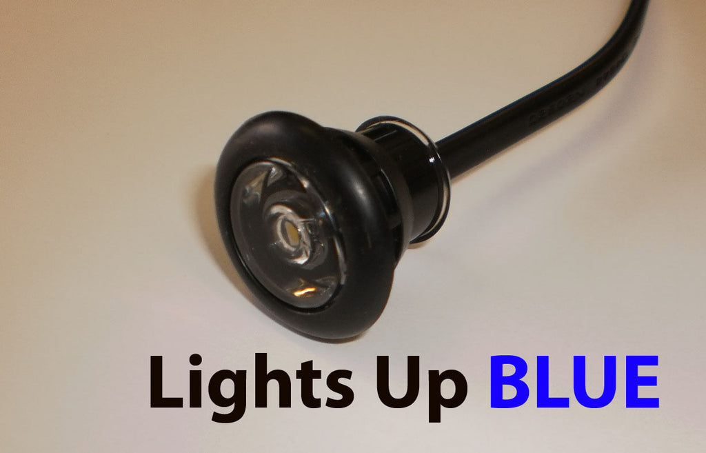 TEN TecNiq 3/4 Mini Blue Clear LED Light Hot Spot Bullet Truck Trailer USA (S33-BC00-1-LOTOF10)