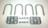 4 - Standard 2-3/8" Round U-bolts 3500# Trailer Axle 5-1/2" w/Nuts 2-1/2" ID Kit Regular (UBK-3500-R)