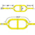 Cargo Control Tie Down Ratchet Straps with Swivel Hooks & Ratchets for E Track (WNTH24)
