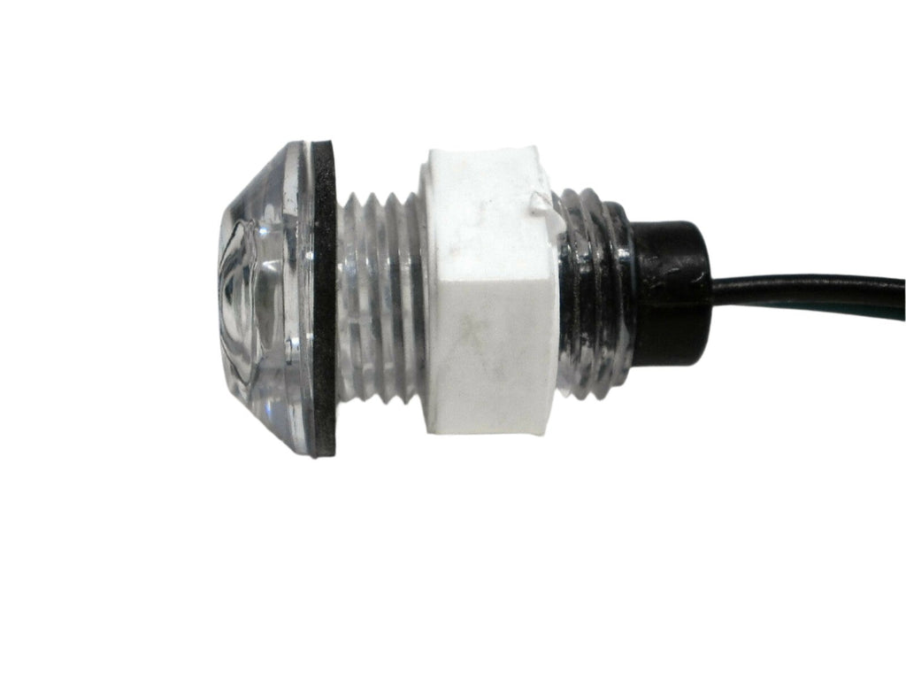 11/16" Red Clear Innovative Bullet Light 1 LED Waterproof Marker Accent Aux Use (011-4500-1)