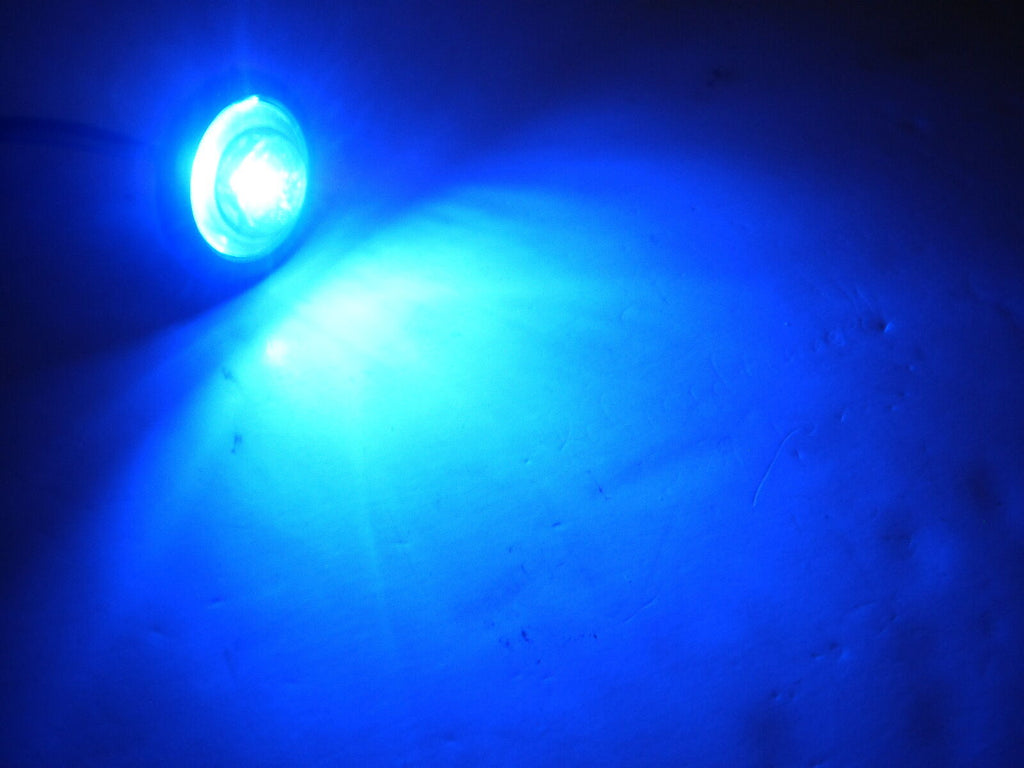 1" Round Blue Clear Innovative Shorties Marker Clearance Hot Bullet Trailer (011-2530-1)