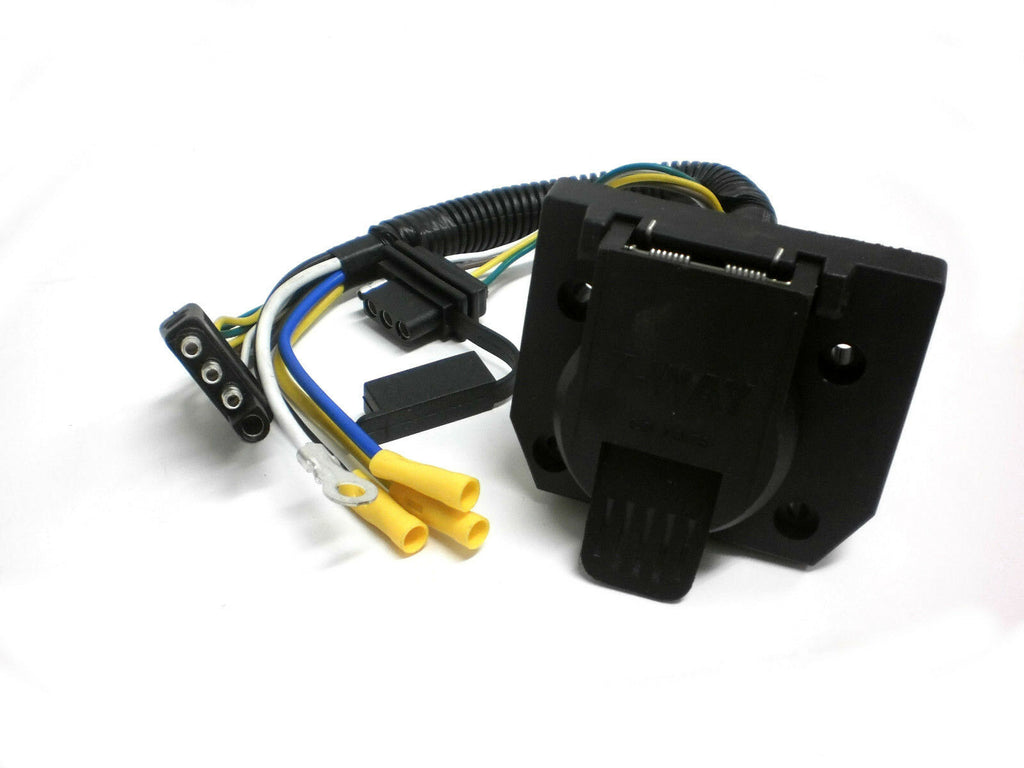 Truck 7 way +/4way trailer plug to use with standard 4 way plug to add brakes (F7K4)