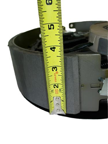 Pair of Rockwell Quality 12-1/4 x 3-1/2 Electric Brake 5 Hole Backing Plate 10K (4738-P)