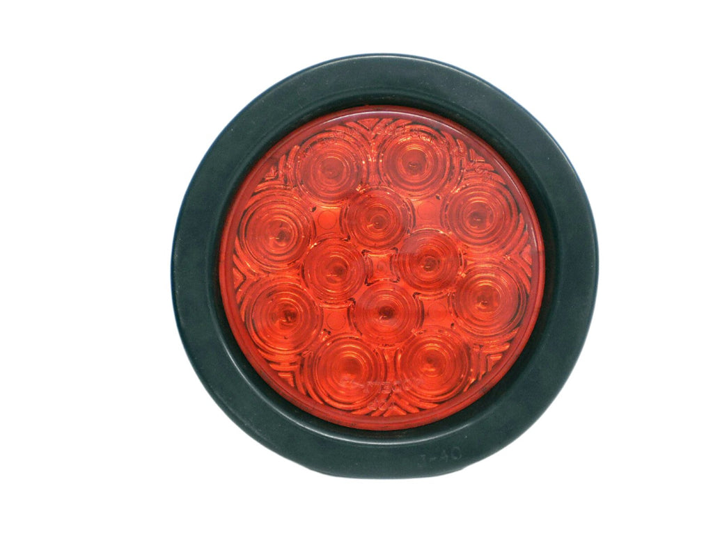 ONE 4" Round 12 Diode Red LED Stop/Turn/Tail Light Kits (J-4412-RK)