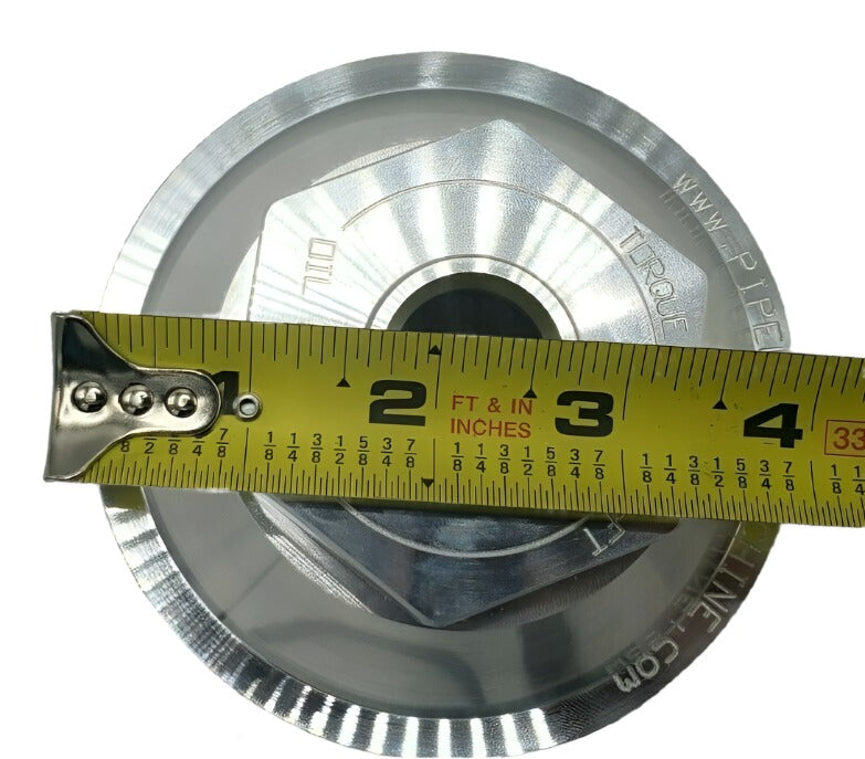 4.0" BILLET ALUMINUM Oil Bath Cap 21-36 Trailer Axle bearing hub 10K-HD 12K-15K (21-36 Billet-KIT)