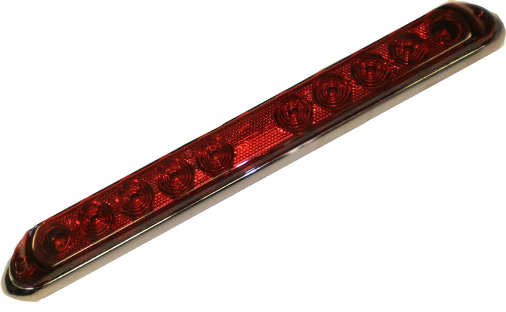 15" Chrome Trim Ring Bezel Cover for Tail Light Bar Surface Mount Truck Trailer  (J-535-BZC)