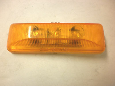 1 - Jammy 1x4" LED Rectangle Amber "Snap In" Marker/Clearance Light Trailer (J-5765-AK)