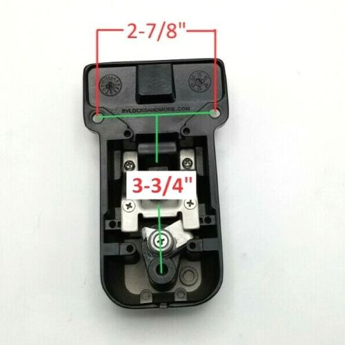2- KEYED ALIKE Black Locking Cargo Trailer Cambar Door Latch Vise Lock Cam Bar (CBL-B-2X)