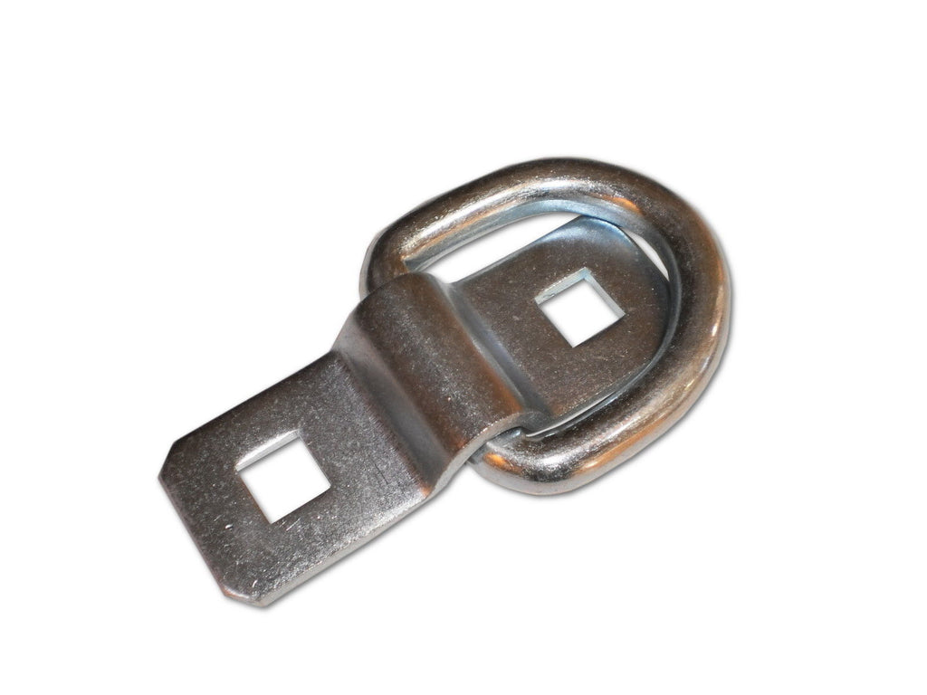 4 - 3/8" Stainless Steel D Ring Rope Chain Tie Down Trailer Kit with SS Bolts  (SS15K-LOTOF4)