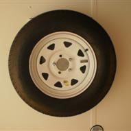 Aluminum H-Mount Spare Tire Carrier – 5×4.5 Bolt Pattern, 24″ Stud Spacing Trailer Mount (STC-AH-24-KIT)