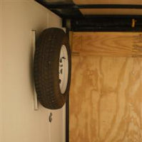 Aluminum H-Mount Spare Tire Carrier – 5×4.5 Bolt Pattern, 24″ Stud Spacing Trailer Mount (STC-AH-24-KIT)