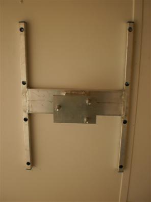 Aluminum Cargo Trailer Spare Tire Wall Mount Bracket 24" stud spacing RV Camper (STC-AH-24-KIT)